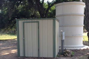 pump houses and rain tanks